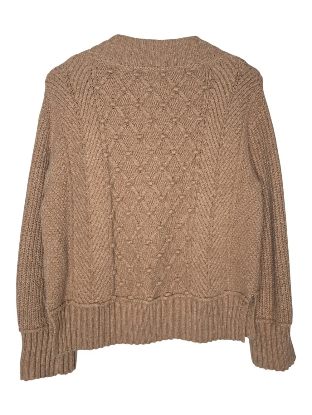 Maeve By Anthropologie Womens Brown The Tillie V Neck Pullover Sweater Small